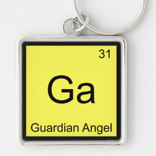 Ga - Guardian Angel Funny Chemistry Element Symbol Keychain