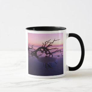 GA Jekyll Island, Tree graveyard on  beach at Mug