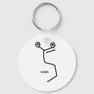 GABA Neurotransmitter Keychain