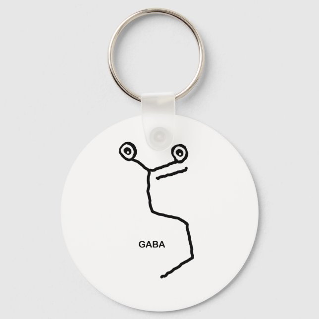 GABA Neurotransmitter Keychain (Front)