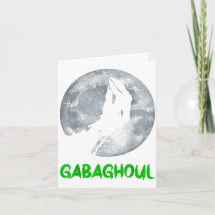 Gabaghoul Funny Hand Moon Bigfoot Santa Christmas  Card