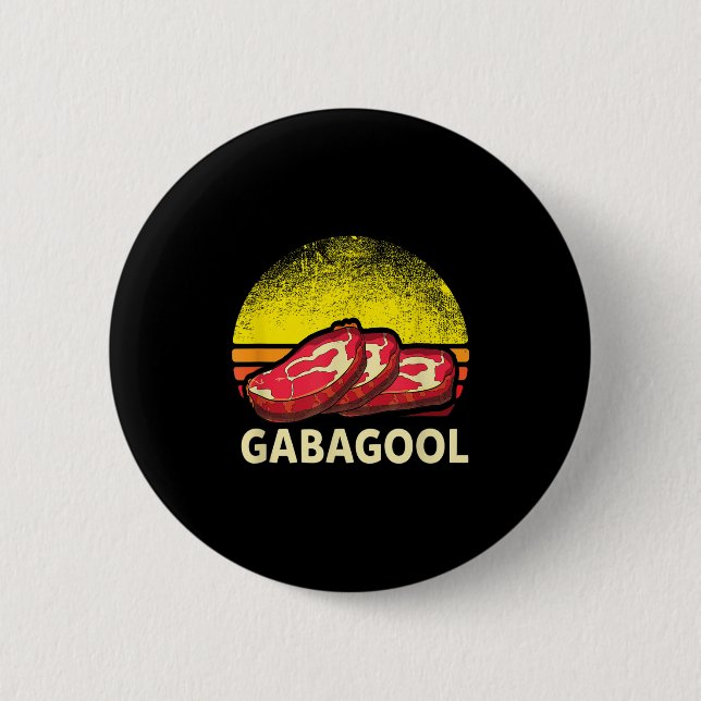 Gabagool Cacola Meat Lover New Jersey Italian Gift 2 Inch Round Button (Front)