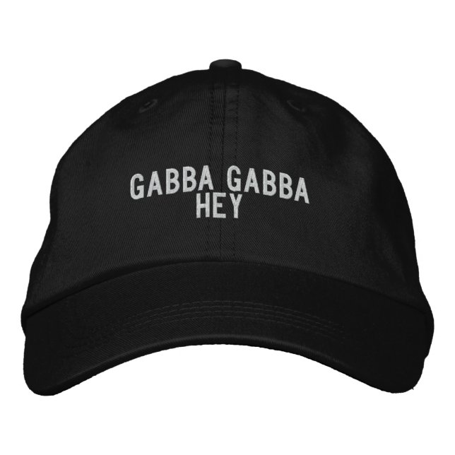 gabba gabba hey embroidered hat (Front)
