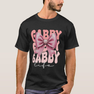 Gabby Coquette Bow Pink Cute Grandma Mother s Day T-Shirt
