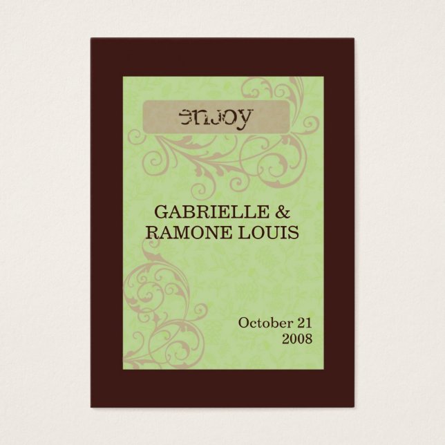 Gabby Favour Cards (Front)