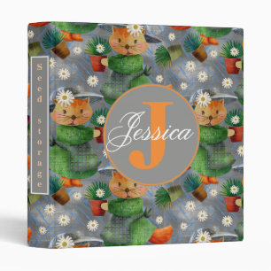 Gabby Gardening seed storage 3 Ring Binder