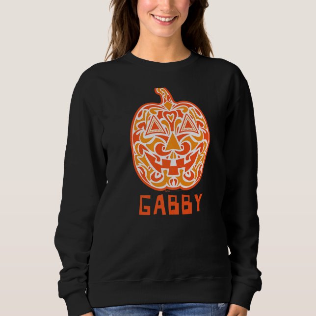 Gabby Halloween Sugar Skull Sweatshirt (Front)