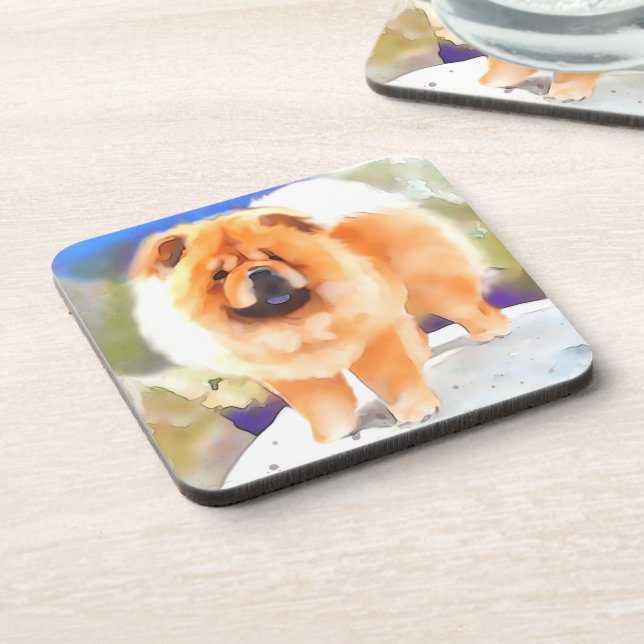 GABBY heARTdog chow Coaster (Left Side)