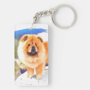 GABBY heARTdog chow Keychain