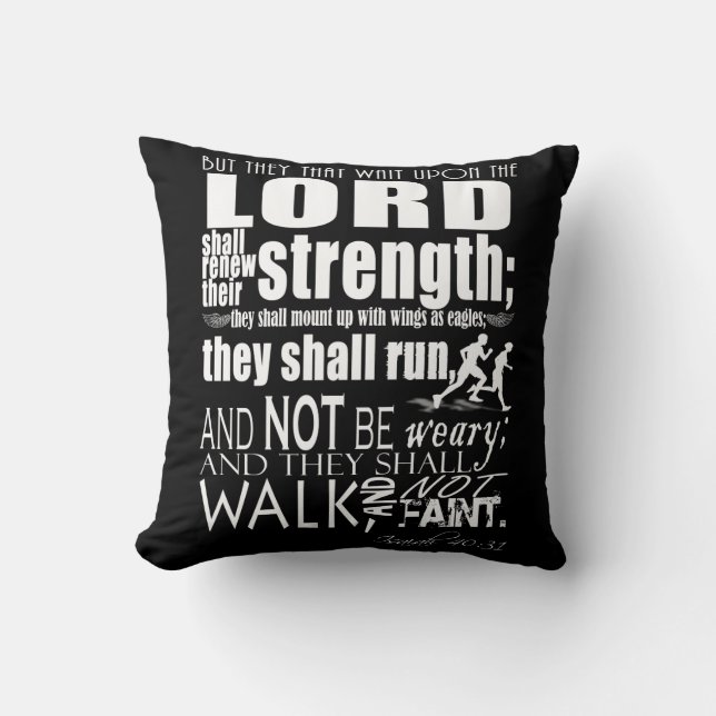 GABC Isaiah 40:31 Throw Pillow (Front)