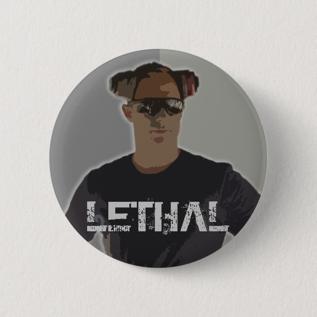 Gabe is Lethal (button) 2 Inch Round Button (Front)