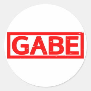Gabe Stamp Classic Round Sticker
