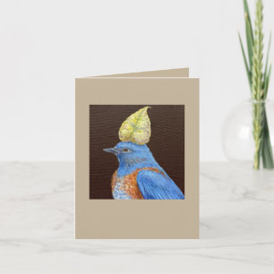 Gabe the western bluebird card