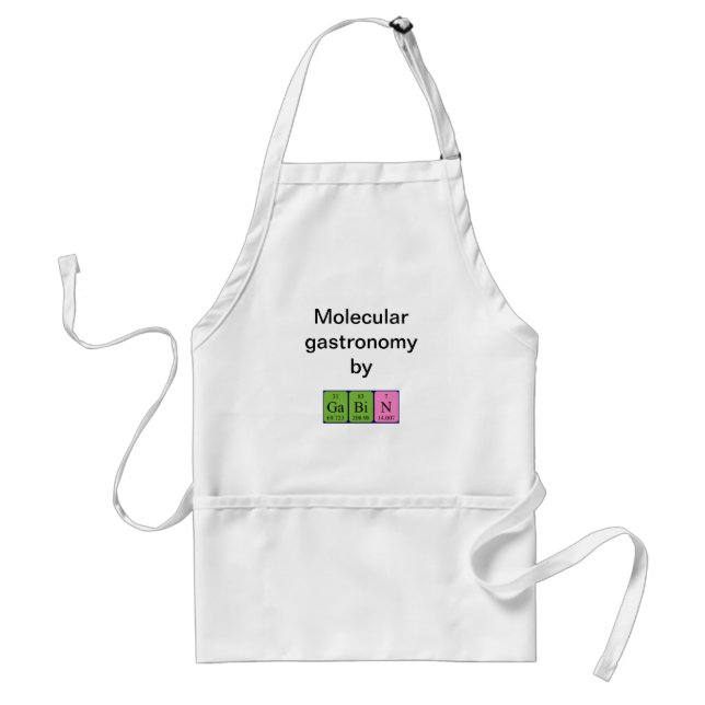 Gabin periodic table name apron (Front)