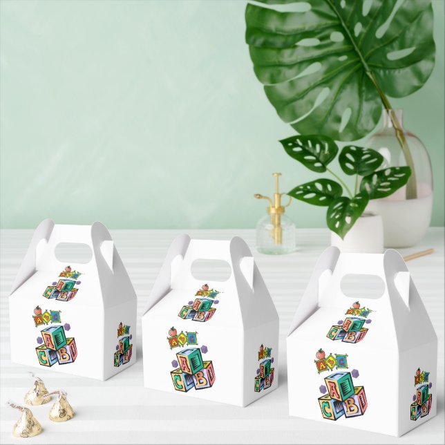 Gable Favour Box ABC's (Multiple)