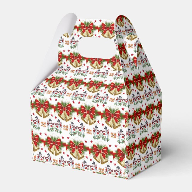 Gable Favour Box Christmas (Front Side)