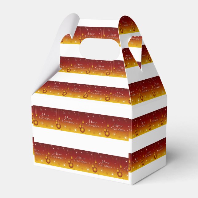 Gable Favour Box Christmas (Front Side)