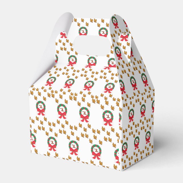 Gable Favour Box Christmas (Front Side)