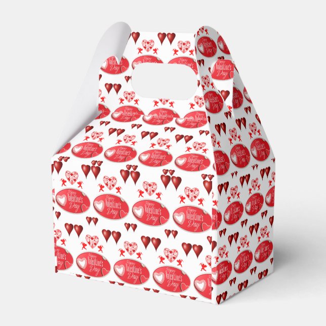 Gable Favour Box Valentine's Day (Front Side)