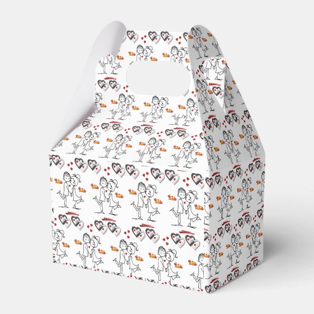 Gable Favour Box Valentine's Day (Front Side)