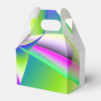 Gable Rainbow Wedding Rainbow Splash Favor Box