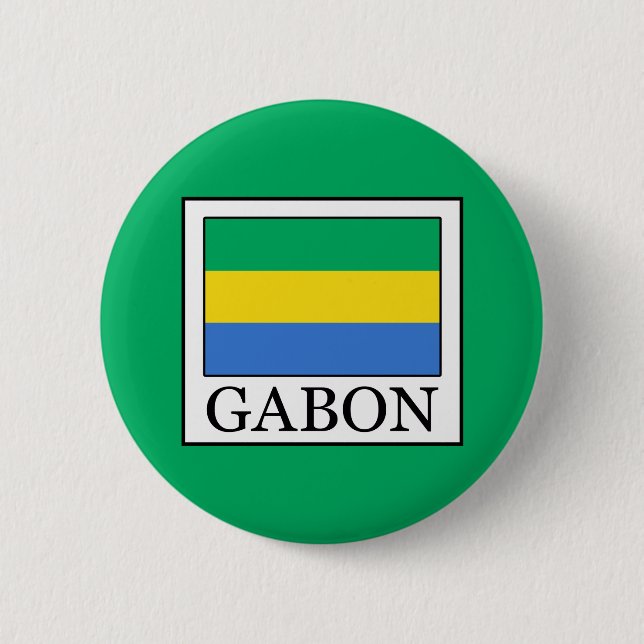 Gabon 2 Inch Round Button (Front)