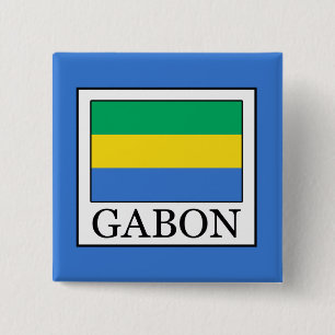Gabon 2 Inch Square Button