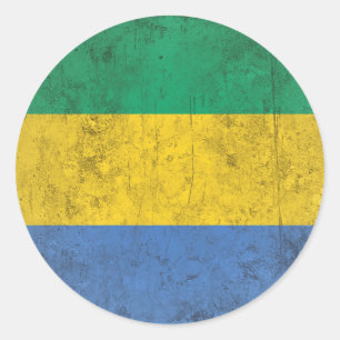 Gabon Classic Round Sticker