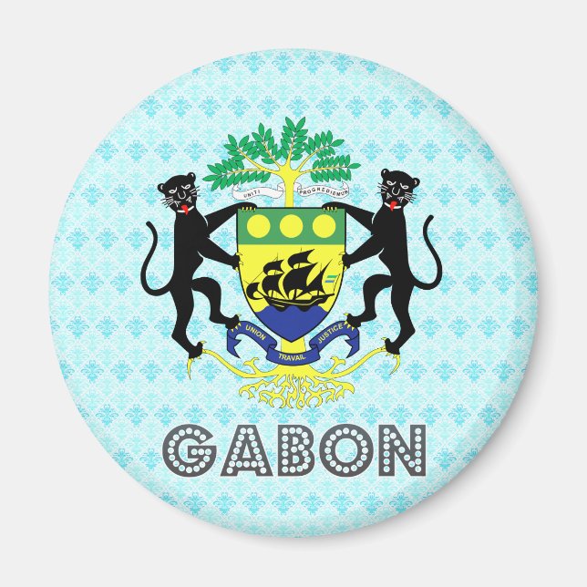 Gabon Coat of Arms Magnet (Front)