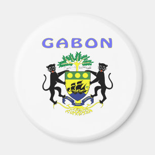 Gabon Coat Of Arms Magnet