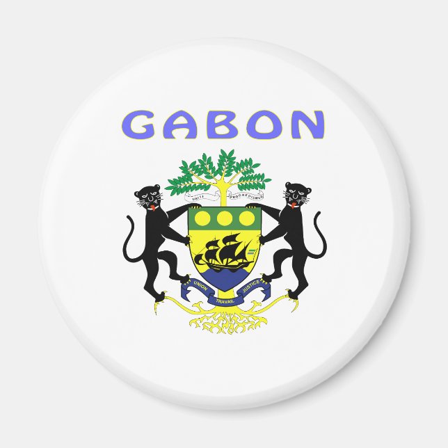Gabon Coat Of Arms Magnet (Front)