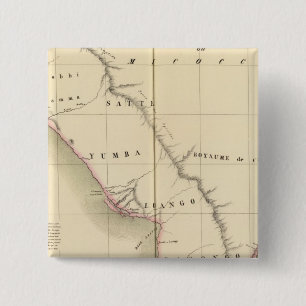 Gabon, Congo 38 2 Inch Square Button