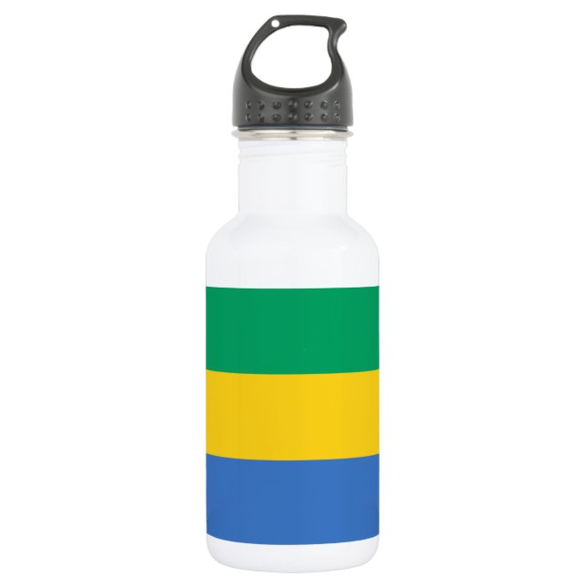 Gabon Flag 532 Ml Water Bottle (Front)