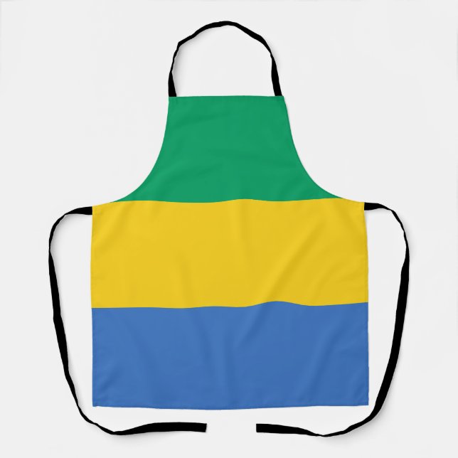 Gabon Flag Apron (Front)