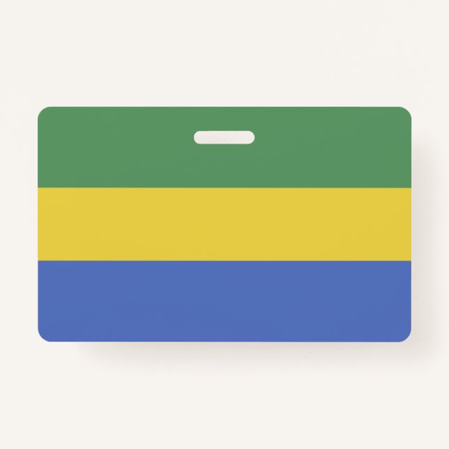 Gabon flag badge (Front)
