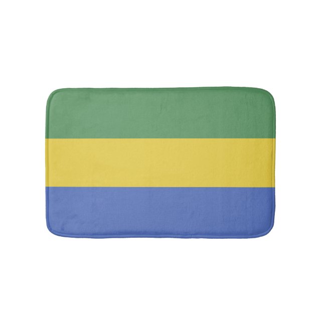Gabon flag bath mat (Front)