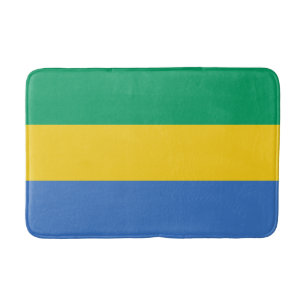 Gabon Flag Bath Mat