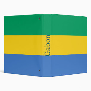 Gabon Flag Binder