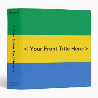 Gabon Flag Binder