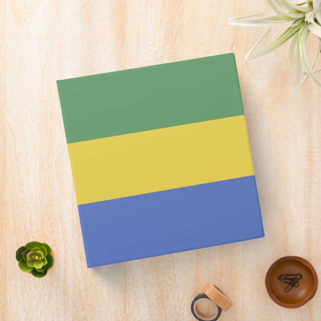 Gabon flag binder (In Situ)