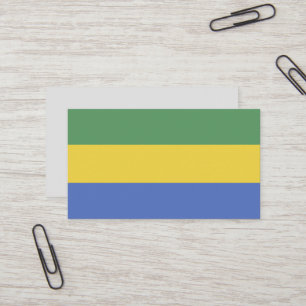 Gabon flag business card