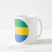 Gabon Flag Coffee Mug (Front Right)