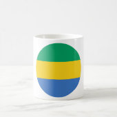Gabon Flag Coffee Mug (Center)