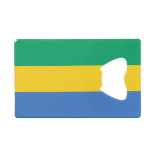 Gabon Flag Credit Card Bottle Opener
