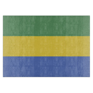 Gabon flag cutting board
