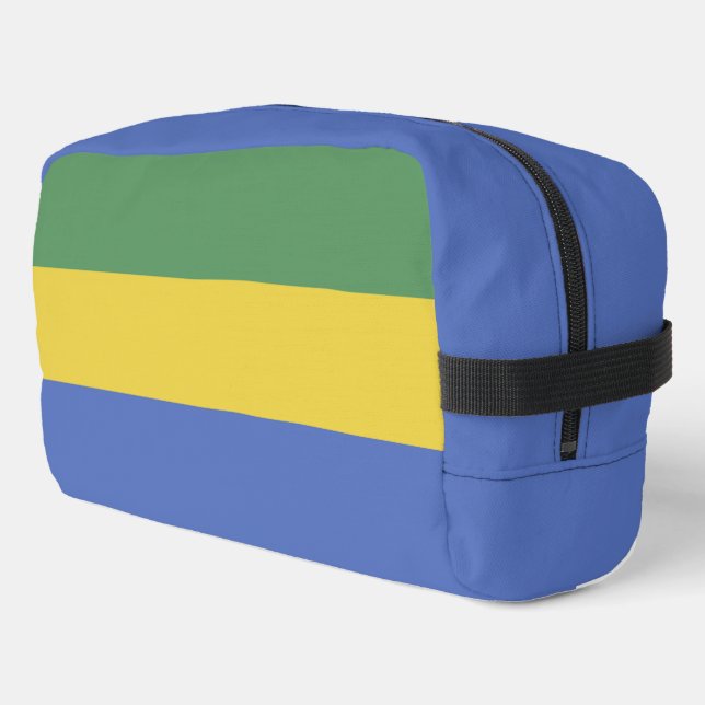 Gabon flag dopp kit (Left Corner)