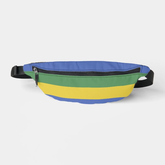 Gabon flag fanny pack (Front)