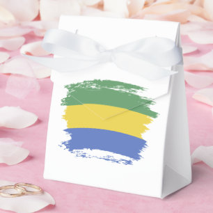 Gabon flag favor box