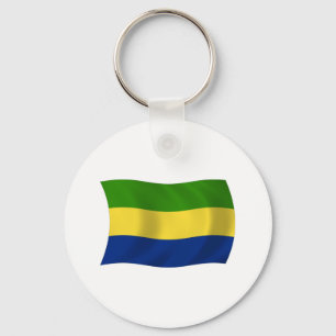 Gabon Flag Keychain