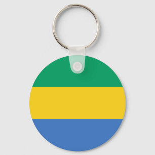 Gabon Flag Keychain